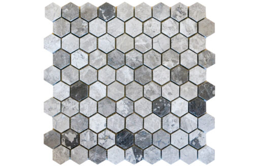 Mosaïque Silver Royal Hexagon Mosaics