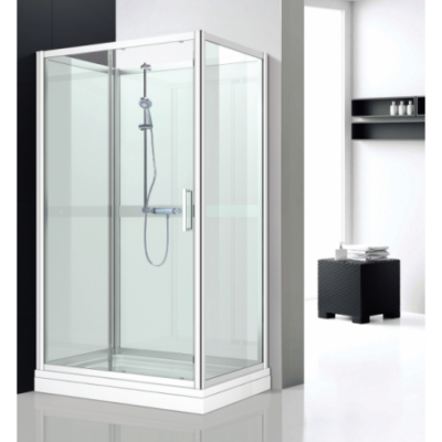 dax cabine de douche d angle en verre blanc