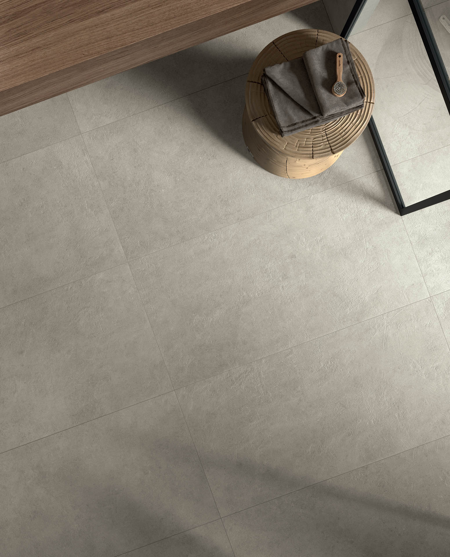 carrelage lovestone grey dueg 90x90 rectifié pleine masse - 10MM d'épaisseur