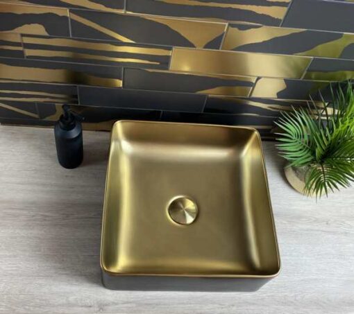 lavabo savannah black gold dune ceramica