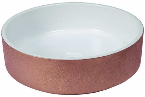 lavabo glam white copper