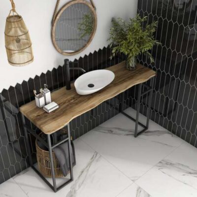 faïence losanga black gloss