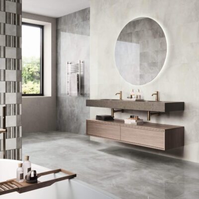 carrelage nilo 9537 white moon stone relieve 30x90