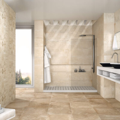 faïence louisiania 9516 crema crema relieve natural 30x90
