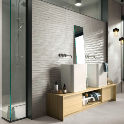 faïence tribeca 8213 Grey Bone Grey Relieve 333x80