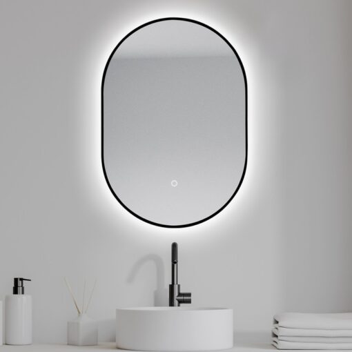 miroir falbala retro eclairant