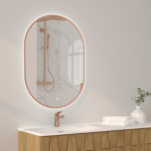 miroir retro eclairant falbala ottofond