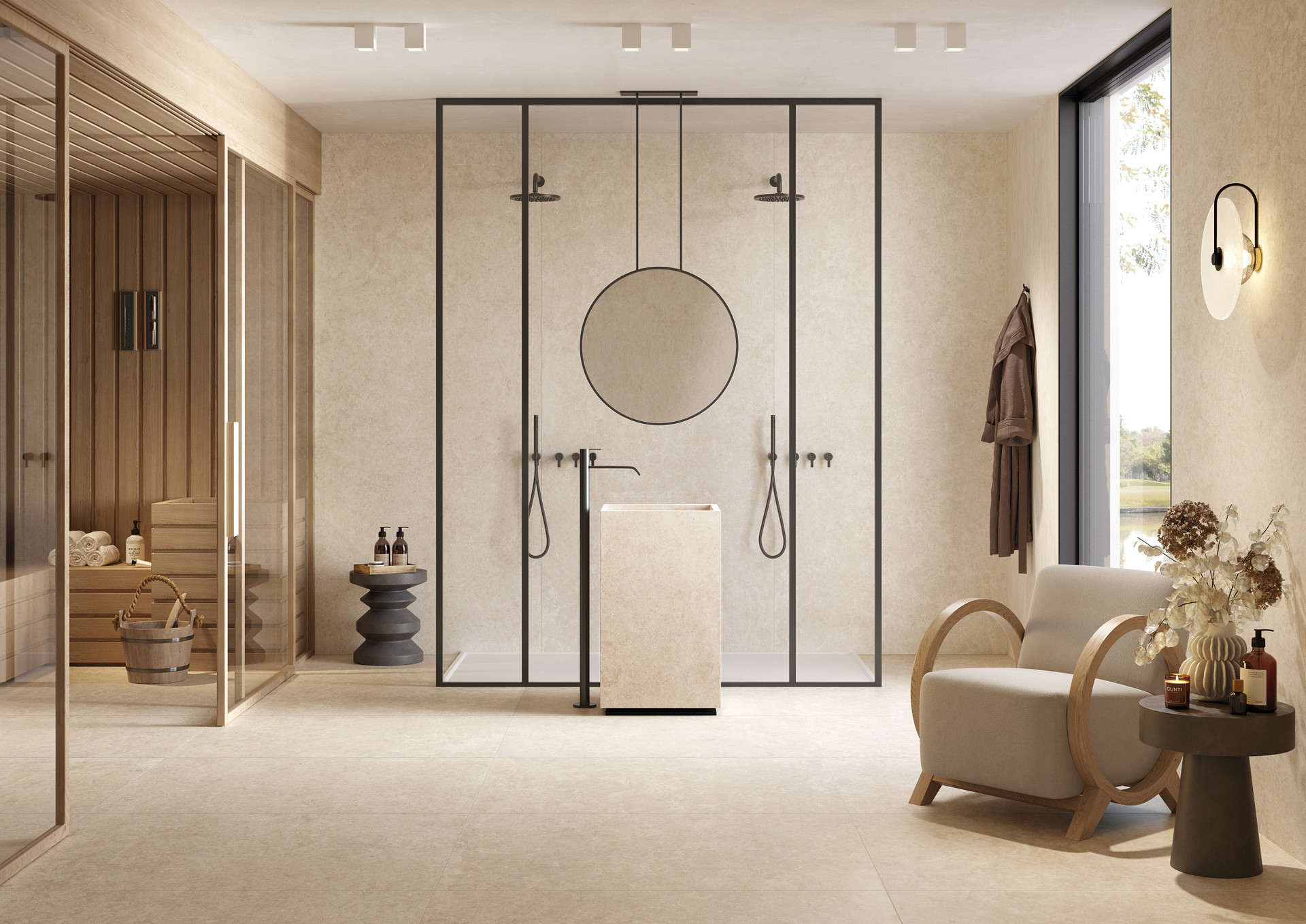 Elysian EY02 Desert Stone 60x120 Bathroom