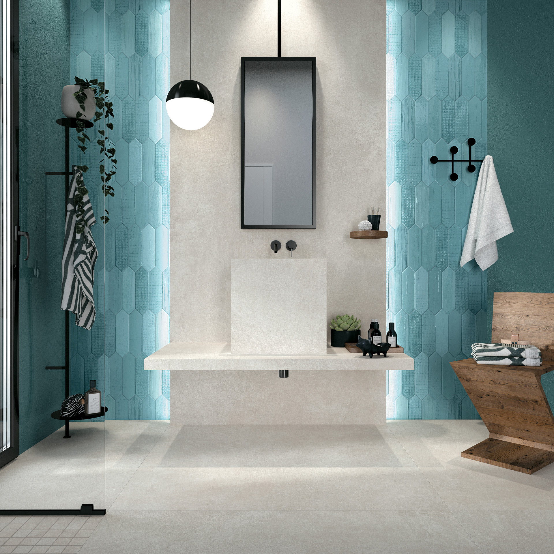 Emporio 225 Tissue Azul salle de bains
