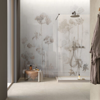 PAPIER ESPOIR CHAUD 120x278 Salle de bains