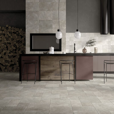 carrelage pietra del sud grigio cuisine