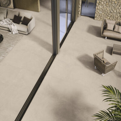Carrelage Concret Cream - 100x100 - Rectifié